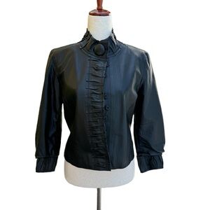 AREA Leather Women’s Jacket Size Small.